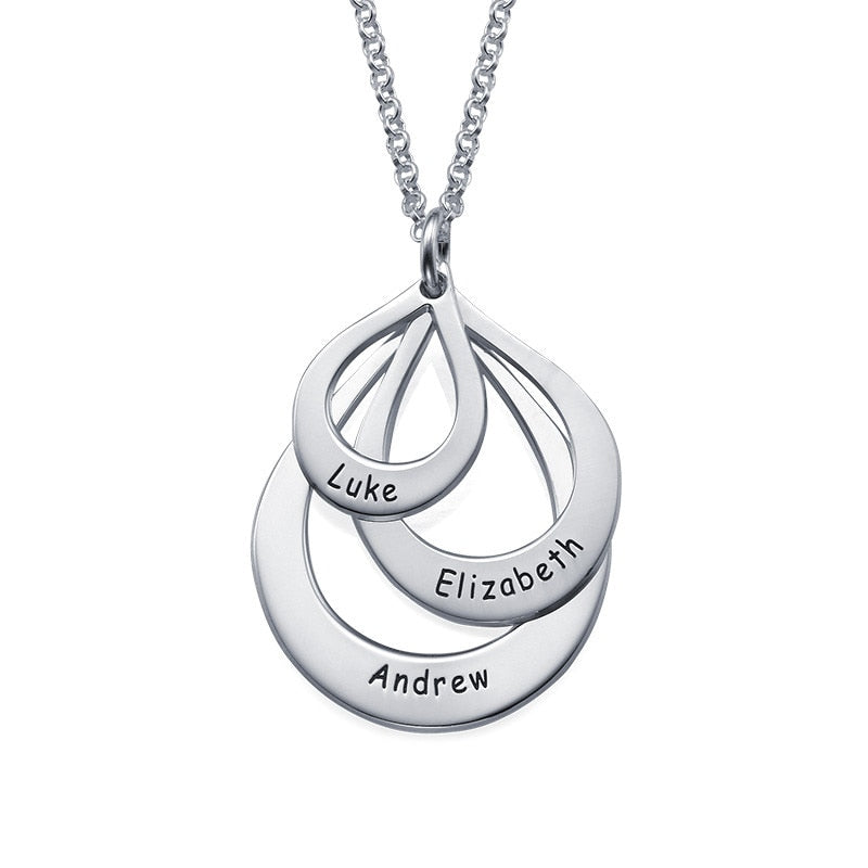Colar com Pingente Gota com Nome Personalizado
