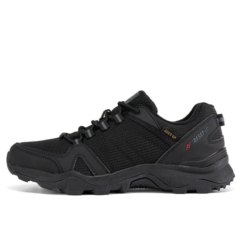 Baasploa 2022 Men's Waterproof Leather Hiking Shoes Non-slip Wear-resistant Outdoor Travel Walking Shoes Fashion Climbing Shoes