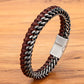 Bracelete de Couro - Mesclado