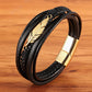 Bracelete de Couro - Feather