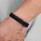 Bracelete de couro - Classic Steel