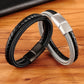 Bracelete de couro - Classic Steel