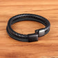 Bracelete de couro - Classic Steel