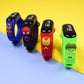 Relógio Infantil Digital Personagens Da Marvel Com Led