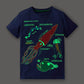 Camiseta de Algodão que brilha no escuro