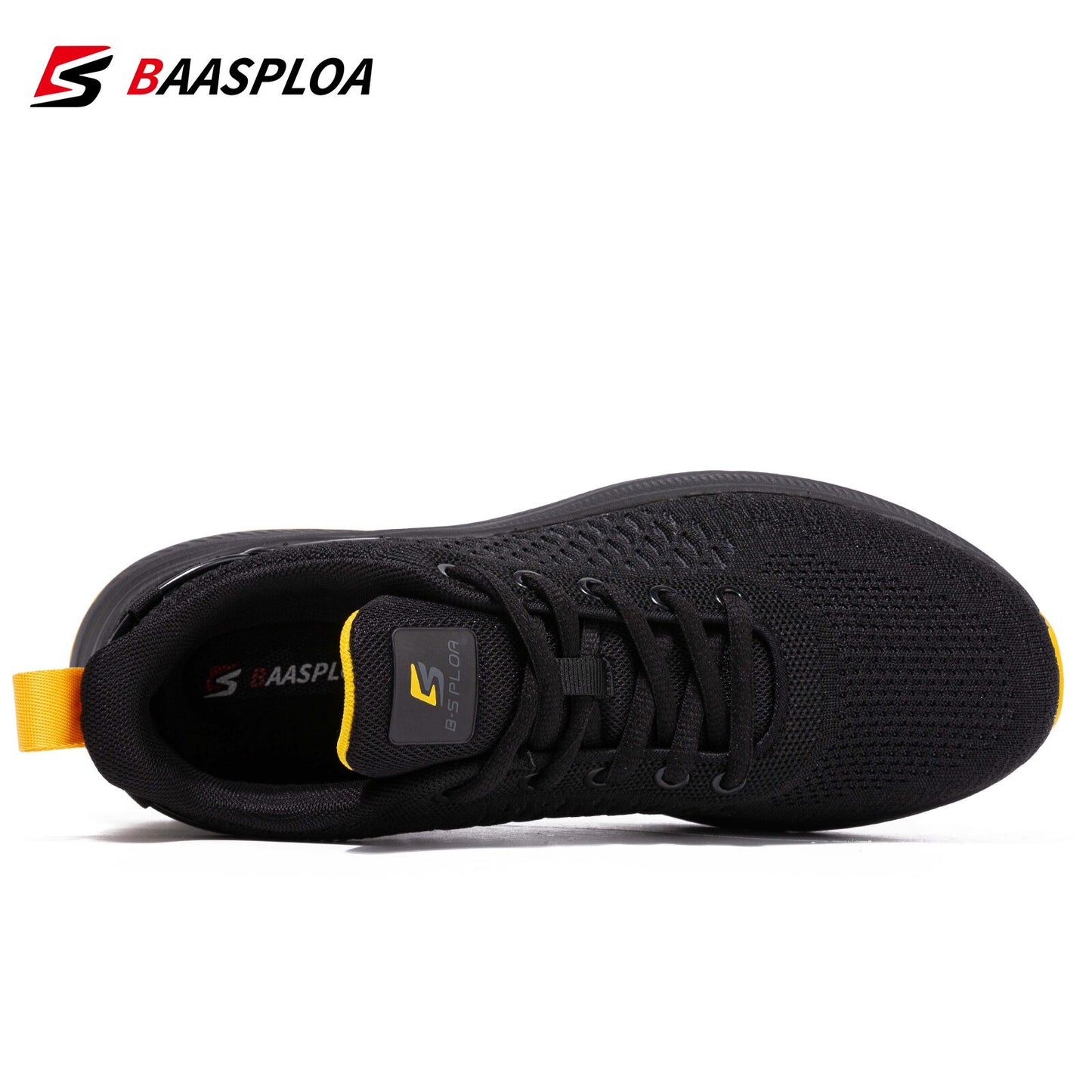 Baasploa Lightweight Running Shoes For Men 2022 Men's Designer Mesh Casual Sneakers Lace-Up Male Outdoor Sports Tennis Shoe